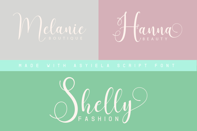 asyiela-script-font-bundle