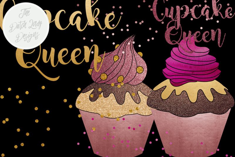 cupcake-clipart-in-glitter-and-gold