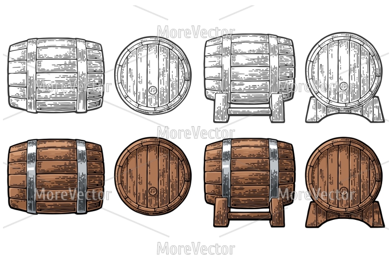 wooden-barrel-front-and-side-view-engraving