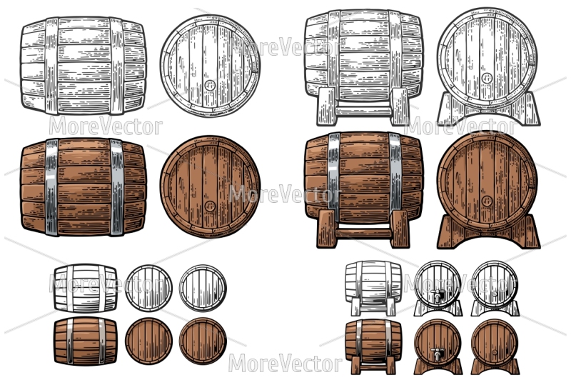 wooden-barrel-front-and-side-view-engraving