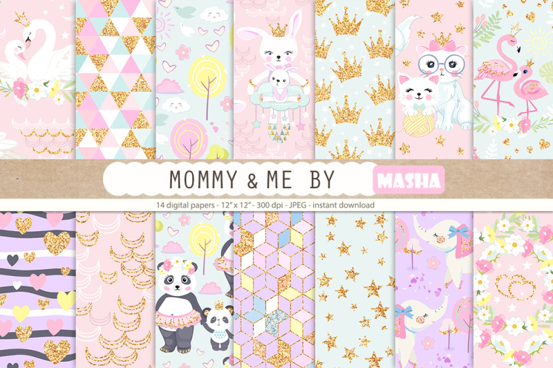 mommy-and-me-digital-papers