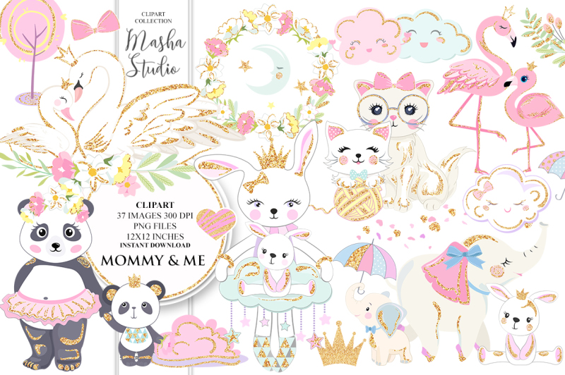 mommy-and-me-clipart