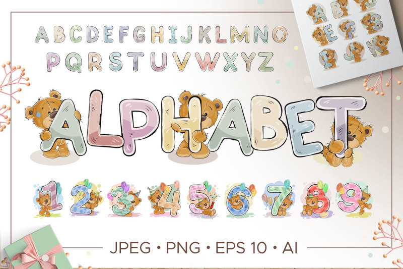 kid-s-alphabet-with-cartoon-bear
