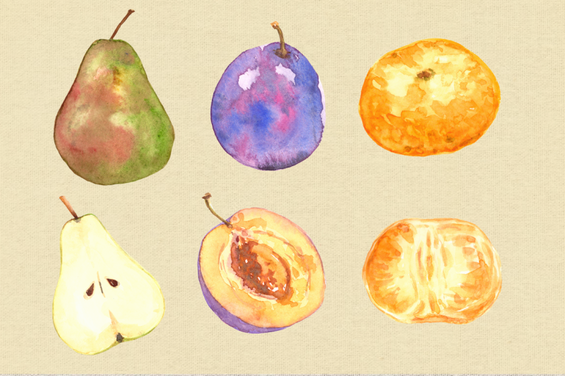 watercolor-juicy-fruit-clip-art-set