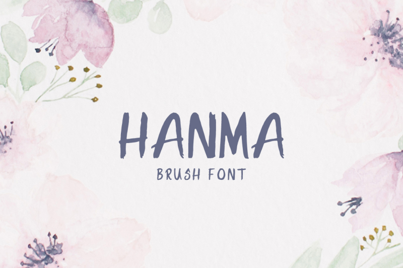 hanma-brush-font