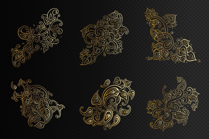 paisley-gold-patterns