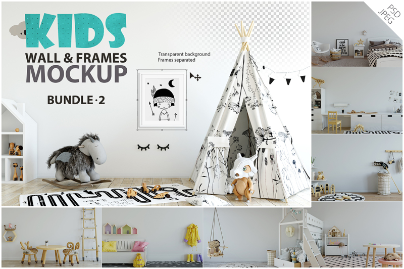 kids-wall-and-frames-mockup-bundle-2