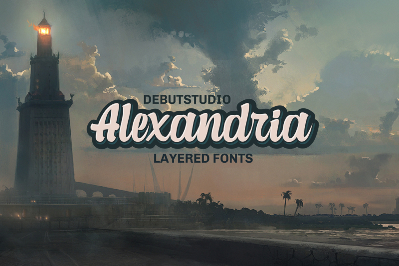 alexandria-script-4-layered-fonts-50-off
