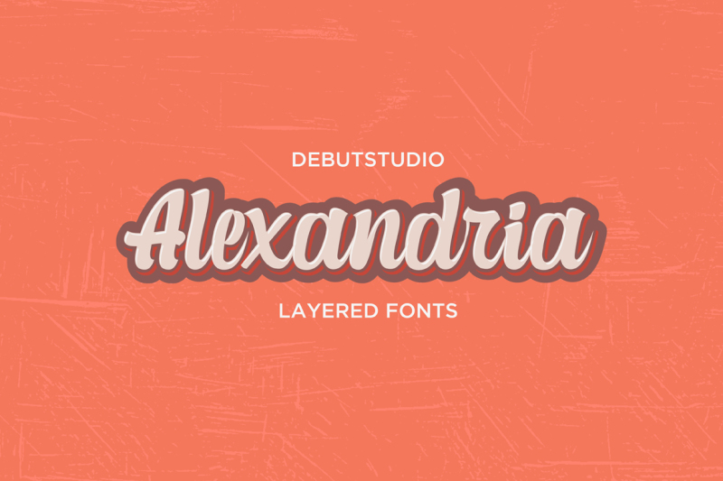 alexandria-script-4-layered-fonts-50-off