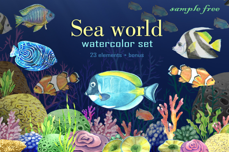 watercolor-tropical-fish-sample-free