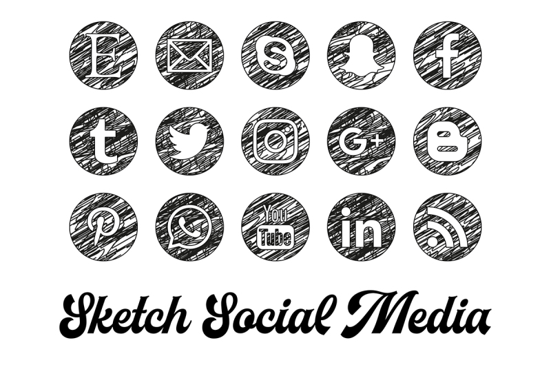 sketch-social-media-icons