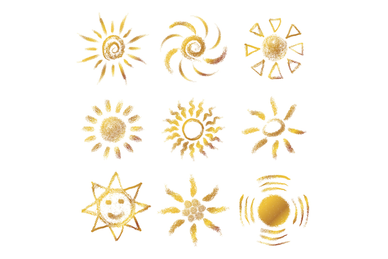 pastel-sun-logo-collection