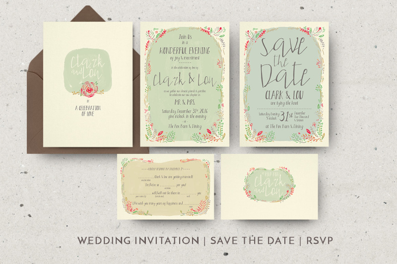 wreath-illustration-wedding-invitation-suite