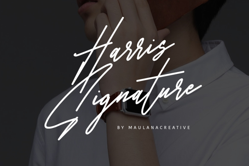 harris-signature-typeface