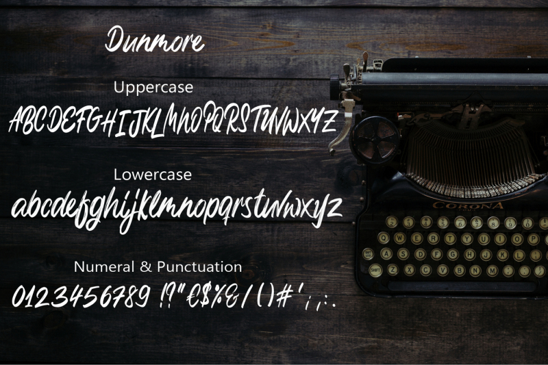 dunmore-script-font
