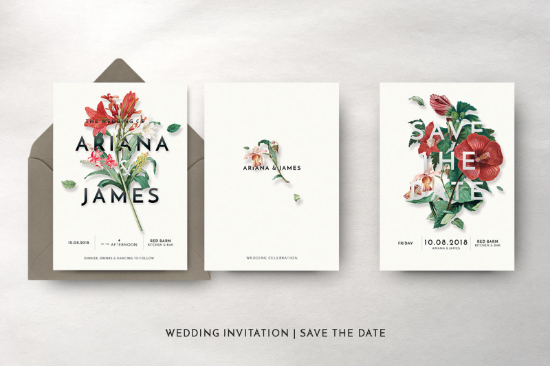 modern-vintage-floral-wedding-invitation-suite