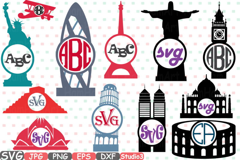 world-buildings-landmarks-svg-silhouette-travel-city-cutting-files-monogram-clipart-clip-art-bunting-digital-svg-eps-png-jpg-vinyl-sale-230s