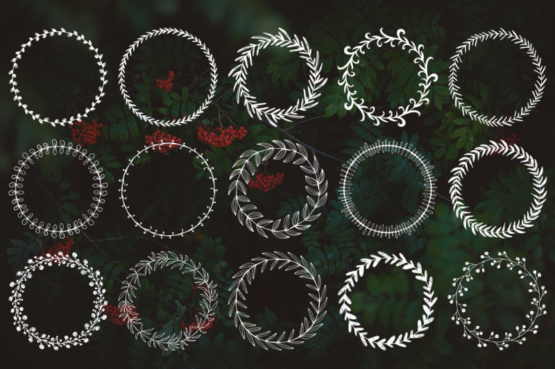 43-handsketched-laurels-and-wreaths