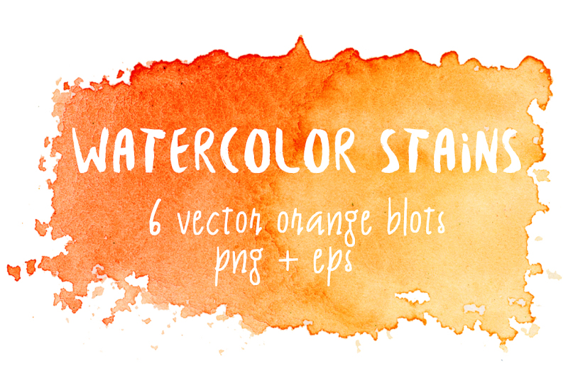 orange-watercolor-stains
