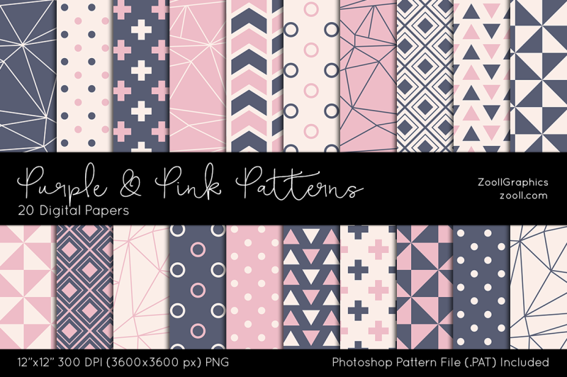purple-and-pink-digital-papers