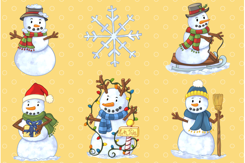 winter-snowmen-collection