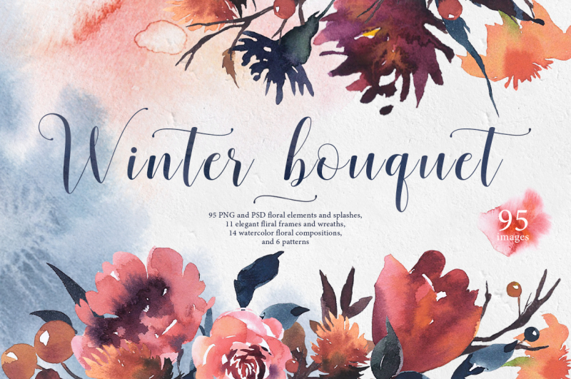 watercolor-winter-flowers