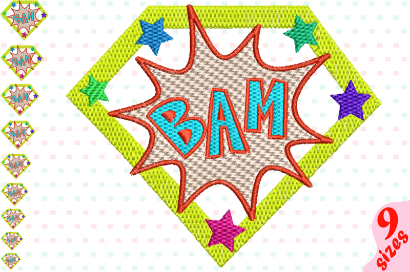 bam-comic-book-embroidery-design-machine-instant-download-commercial-use-digital-file-icon-symbol-sign-pop-superhero-speech-bubbles-super-hero-pop-art-word-150b