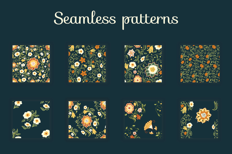 fantasy-flowers-floral-compositions-and-seamless-patterns