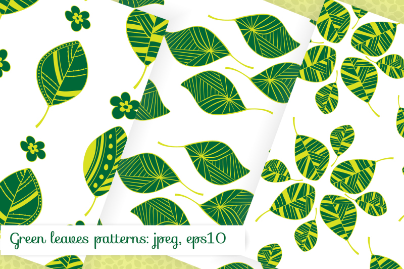 green-summer-foliage-collection-leaves-and-patterns