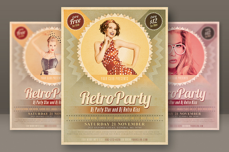retro-party-flyer