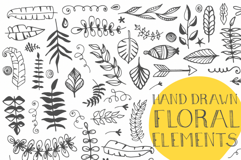 120-hand-drawn-floral-elements