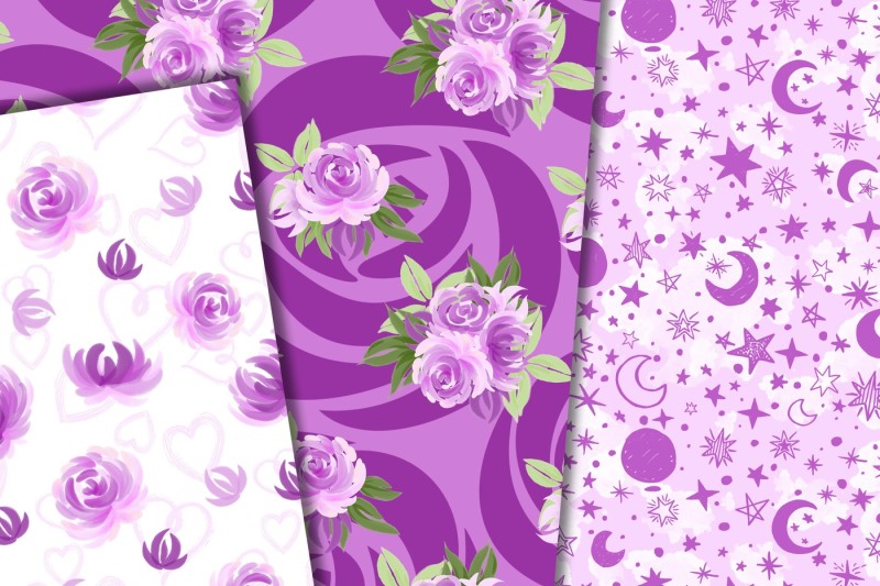 unicorns-and-flowers-in-purple