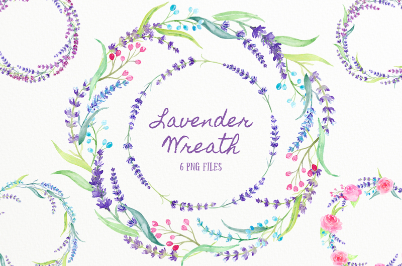watercolor-lavender-wreath