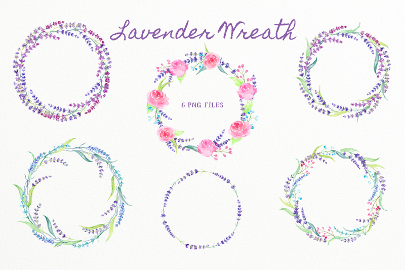 watercolor-lavender-wreath