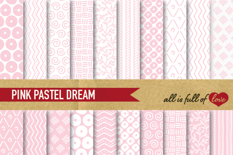 hand-drawn-pale-pink-digital-paper-pack-dream-collection
