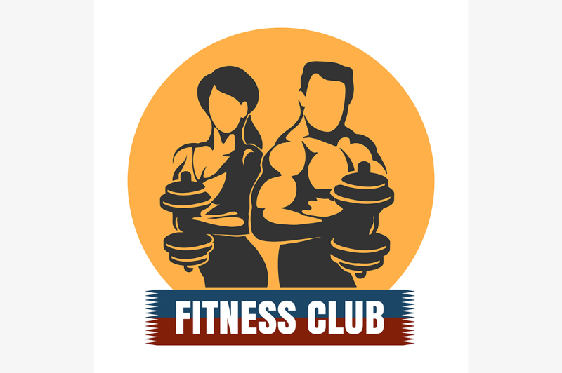 man-and-woman-fitness-club-logo-design