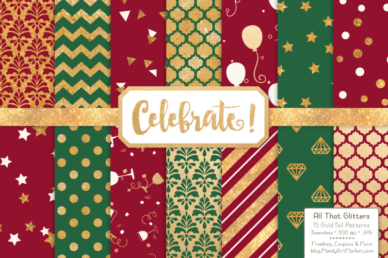 celebrate-gold-glitter-digital-papers-in-christmas