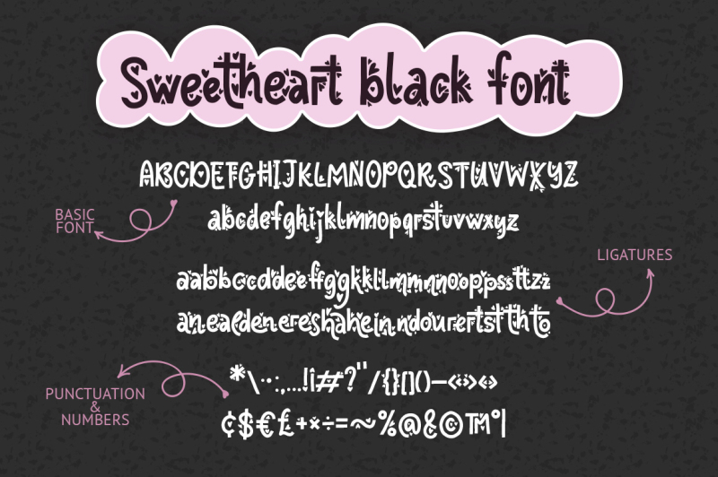 sweetheart-typeface-119-clip-arts