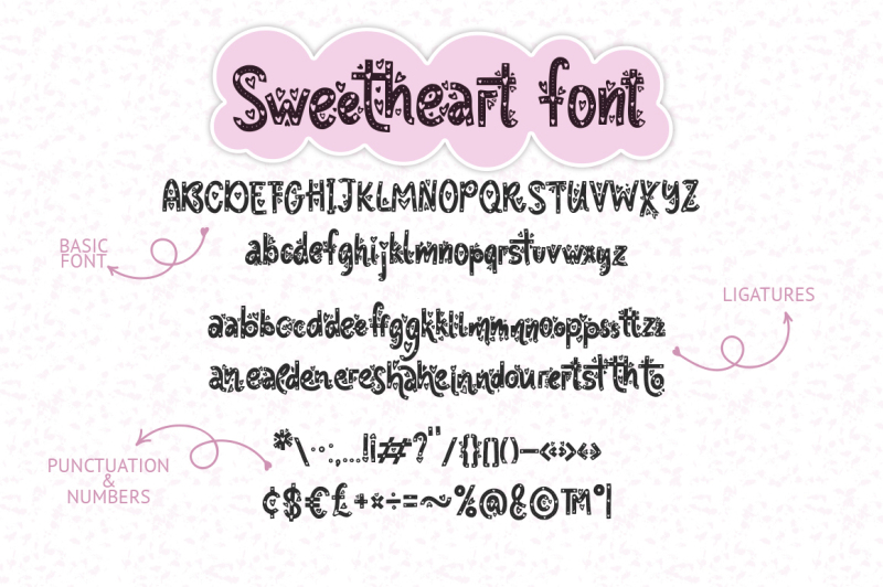 sweetheart-typeface-119-clip-arts