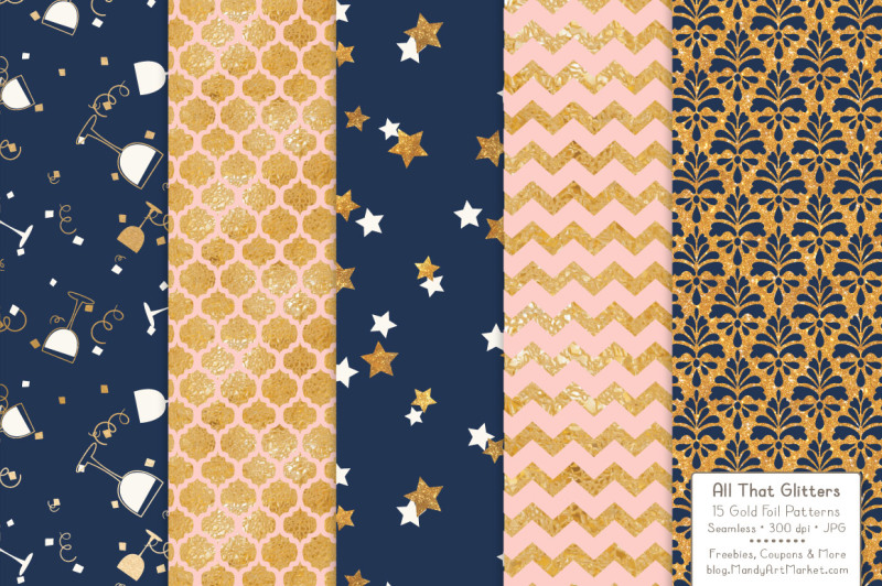 celebrate-gold-glitter-digital-papers-in-navy-and-blush