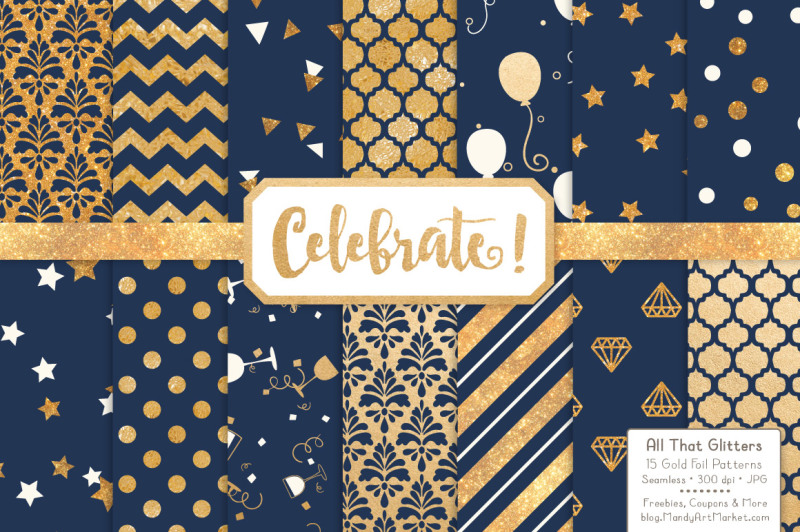 celebrate-gold-glitter-digital-papers-in-navy