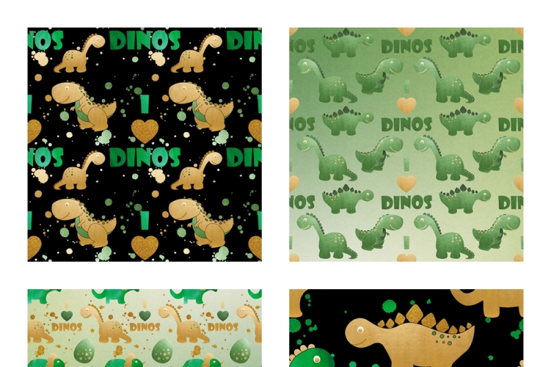 scrapbook-paper-cute-dinosaur-pattern