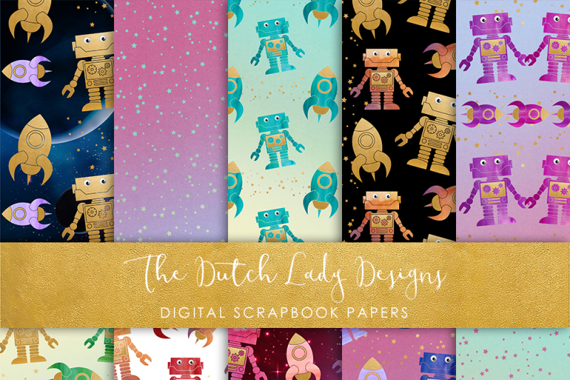 scrapbook-paper-space-robot-and-rocket-pattern