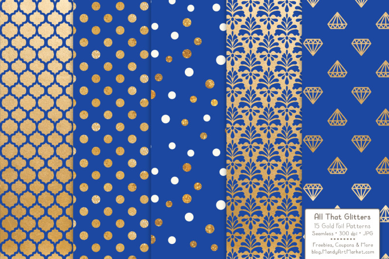 celebrate-gold-glitter-digital-papers-in-royal-blue