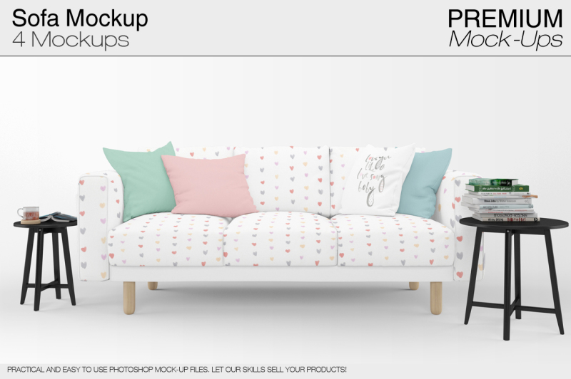 Download Download Sofa & Pillows Mockup Pack PSD Mockup - How To Use Photoshop Mockups | Free Mockups ...