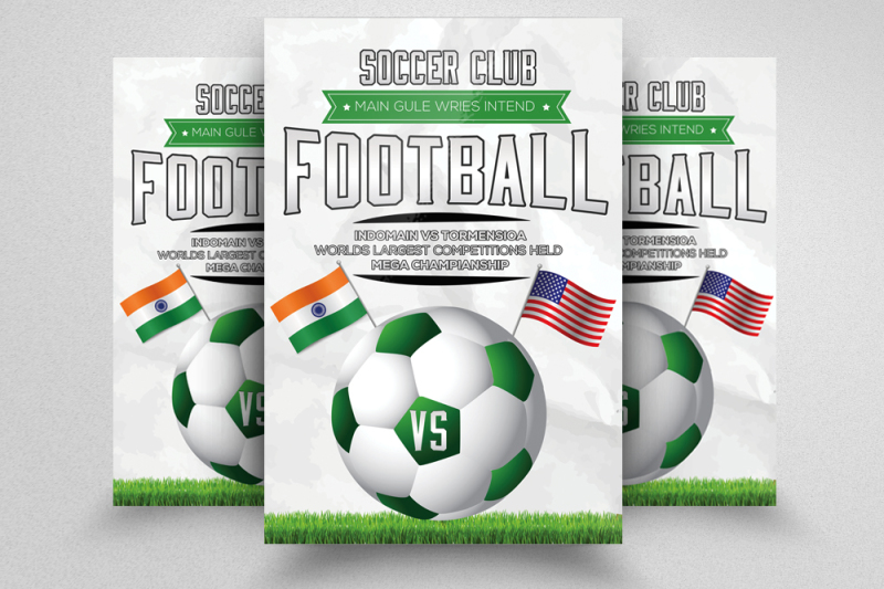 football-match-flyer-template