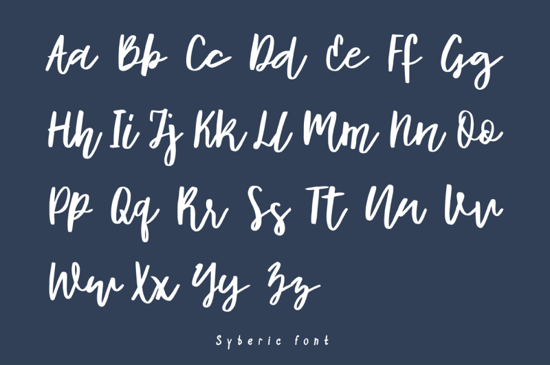 syberic-handwritten-script