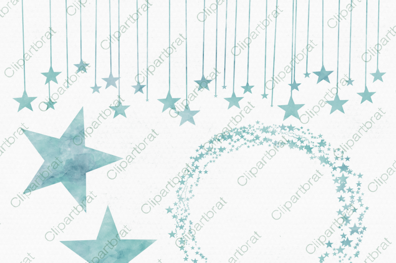 swirling-watercolor-stars-in-aqua-blue-borders-and-frames-sky-clipart