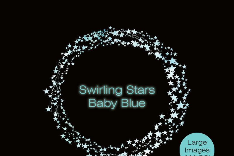 baby-blue-watercolor-star-trails-swirling-star-graphics-light-blue-star-clipart