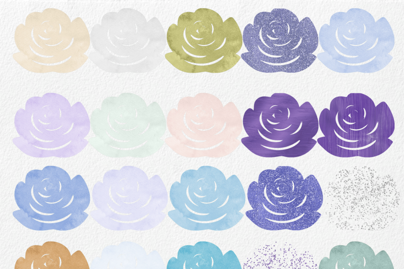 purple-mint-amp-blue-watercolor-floral-rose-clipart-flower-graphics